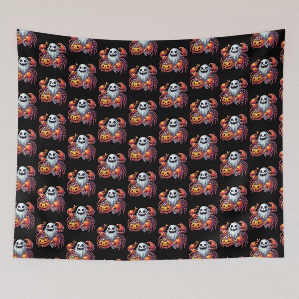Item preview, Crab Scary Halloween Ghost Spooky Pumpkin Candy designed and sold by Artistoos.