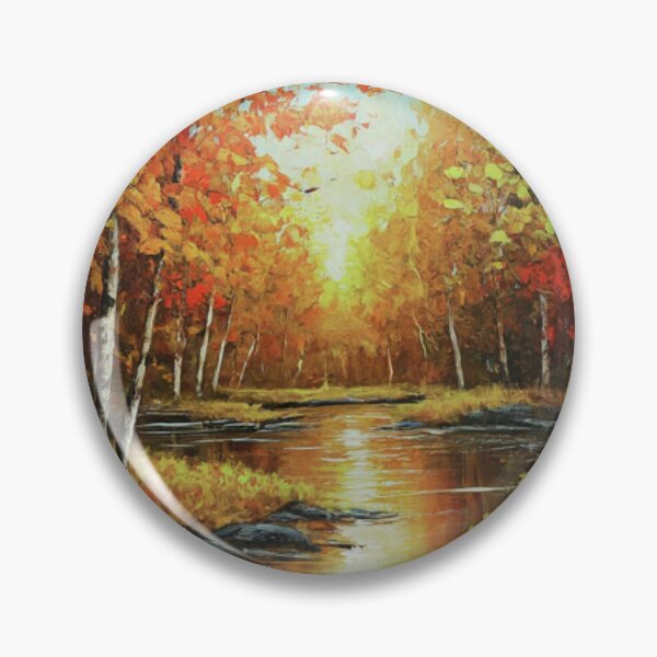 Item preview, Forest Painting Trees and River designed and sold by BestArtByArvind.