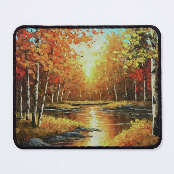 Item preview, Forest Painting Trees and River designed and sold by BestArtByArvind.