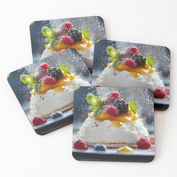 Item preview, Crispy Meringue with Whipped Cream and Fresh Berries designed and sold by MixinMadness.