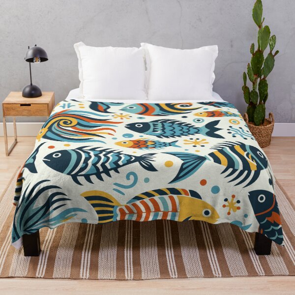 Item preview, Fish Pattern designed and sold by ArtFactoryAI.