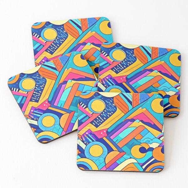 Item preview, Geometric Joy: Colorful Chaos designed and sold by Health And Fitness Posts e-Store.