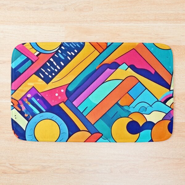 Item preview, Geometric Joy: Colorful Chaos designed and sold by Health And Fitness Posts e-Store.
