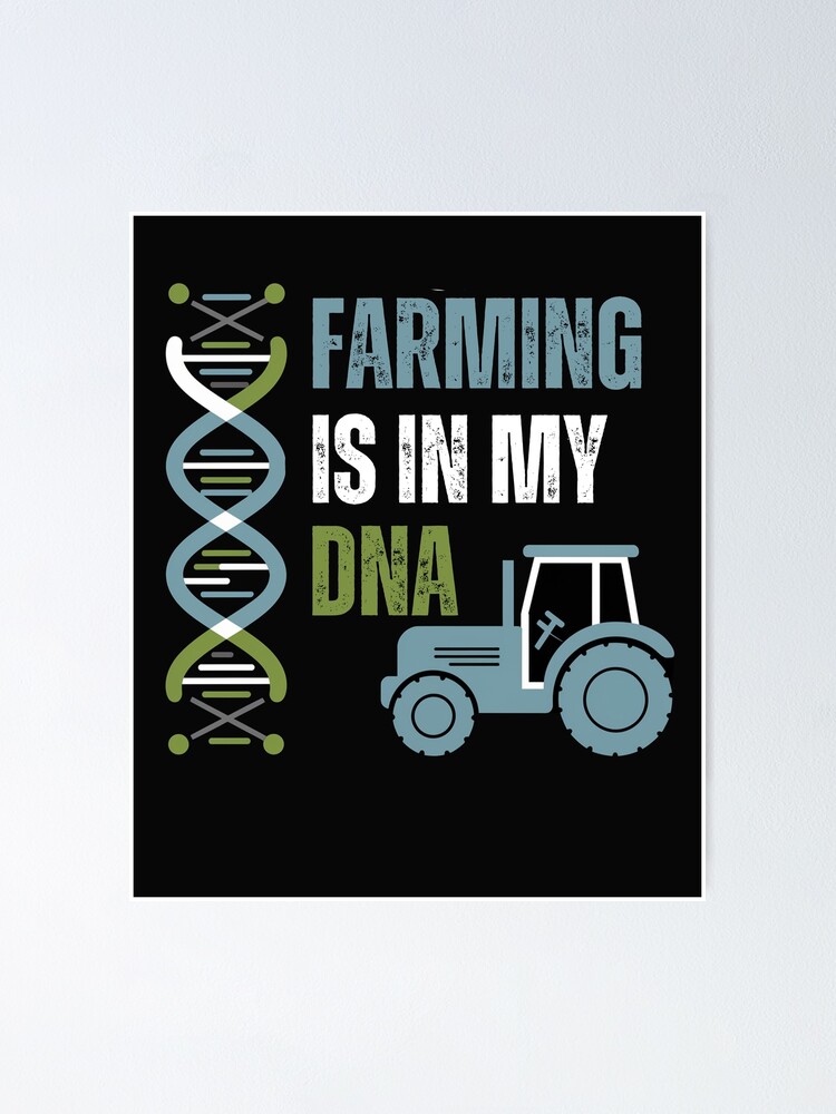 Thumbnail 1 of 3, Poster, Rustic Farmig Is In My DNA designed and sold by AlienOccupation.