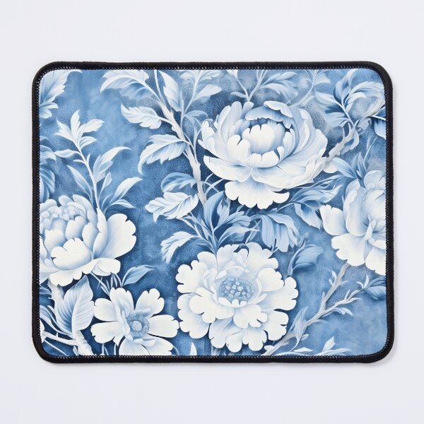 Item preview, Blue Vintage Floral Chinoiserie Chintz designed and sold by TheChinoiserie.