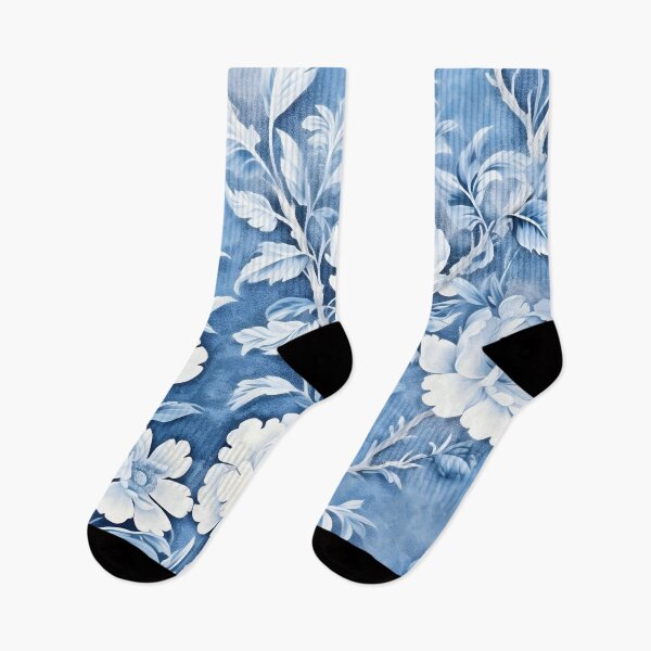 Item preview, Blue Vintage Floral Chinoiserie Chintz designed and sold by TheChinoiserie.