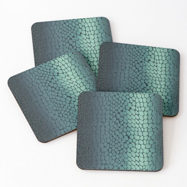 Item preview, A crocodile skin pattern in gunmetal gray and green. designed and sold by HEMRO.