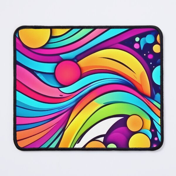 Item preview, Neon Waves Vibrant Cosmos designed and sold by Health And Fitness Posts e-Store.
