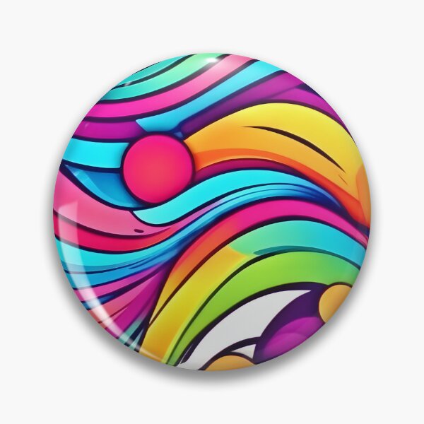 Item preview, Neon Waves Vibrant Cosmos designed and sold by Health And Fitness Posts e-Store.