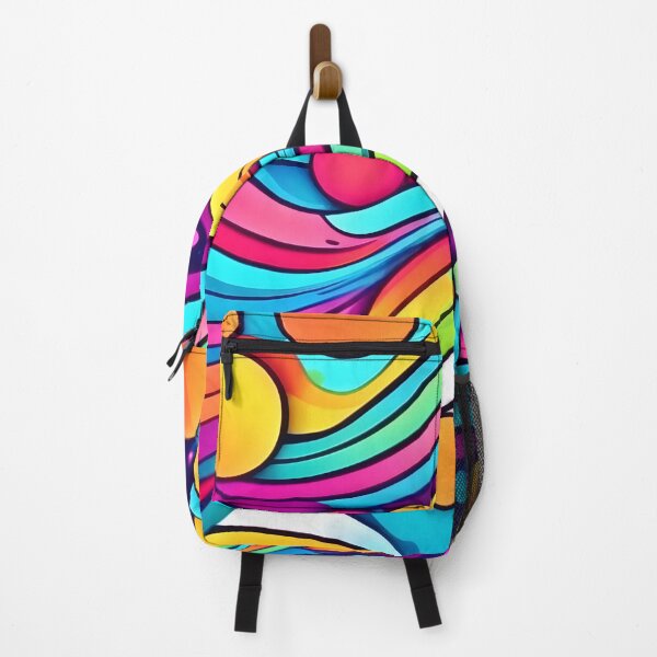 Item preview, Neon Waves Vibrant Cosmos designed and sold by Health And Fitness Posts e-Store.