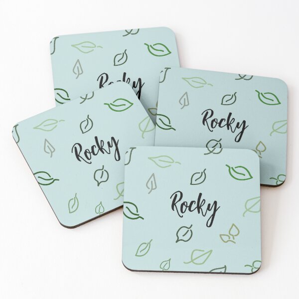 Item preview,  Rocky Name Leaf Pattern Blue designed and sold by ClearAndHappy.