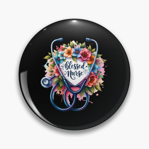 Item preview, Blessed Nurse – Stethoscope & Florals designed and sold by artedigital99.