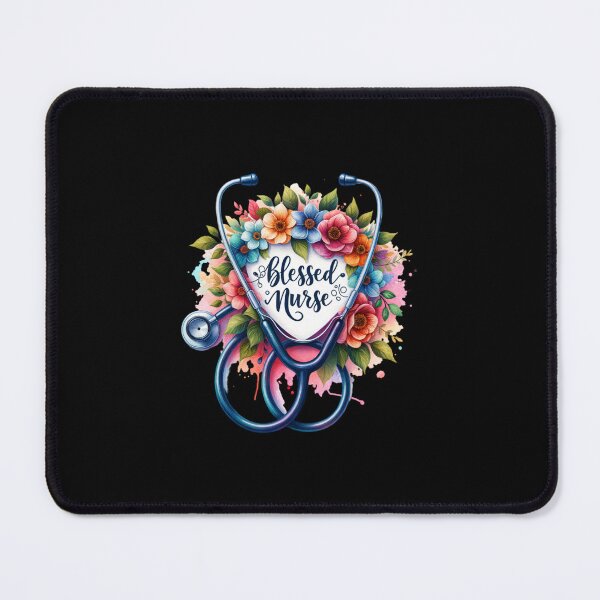 Item preview, Blessed Nurse – Stethoscope & Florals designed and sold by artedigital99.