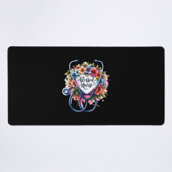 Item preview, Blessed Nurse – Stethoscope & Florals designed and sold by artedigital99.