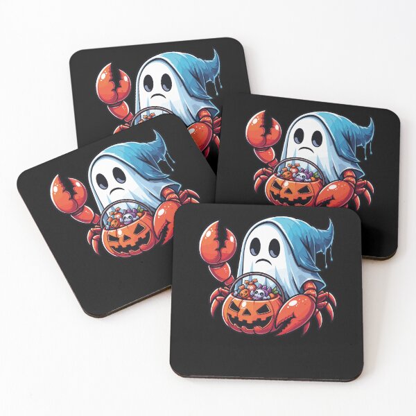 Item preview, Crab Scary Halloween Ghost Spooky Pumpkin Candy designed and sold by Artistoos.
