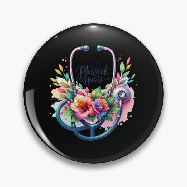 Item preview, Blessed Nurse – Stethoscope & Florals designed and sold by artedigital99.