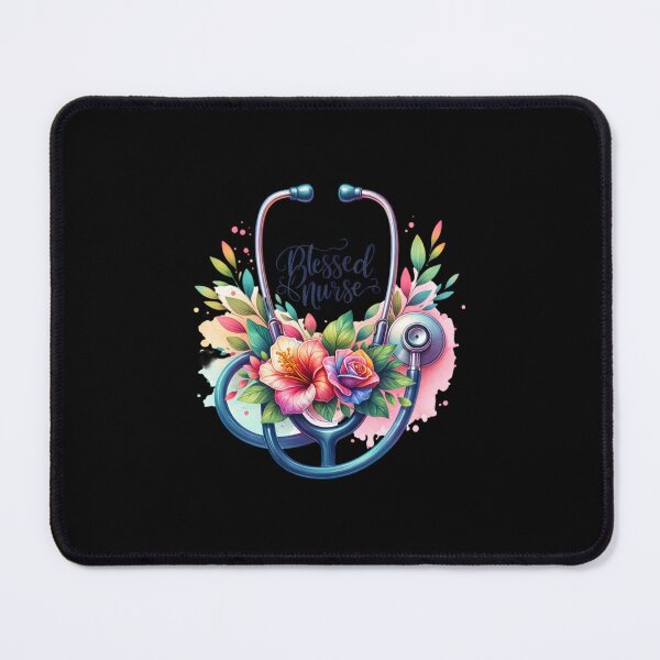 Item preview, Blessed Nurse – Stethoscope & Florals designed and sold by artedigital99.