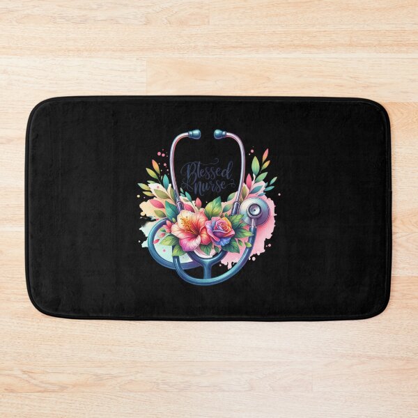Item preview, Blessed Nurse – Stethoscope & Florals designed and sold by artedigital99.
