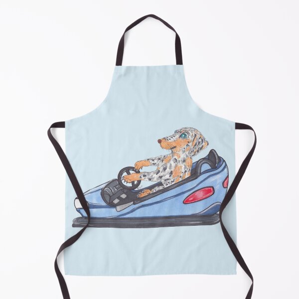 Item preview, DACHSHUND DRIVING A DODGEM designed and sold by BeritValk.