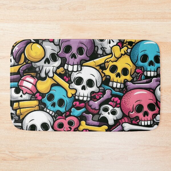 Item preview, doodle skulls designed and sold by JMMR.