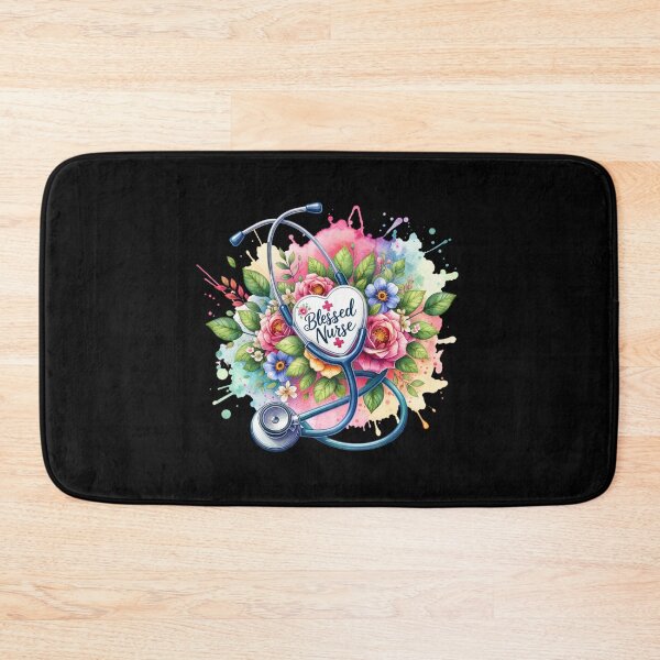 Item preview, Blessed Nurse – Stethoscope & Florals designed and sold by artedigital99.