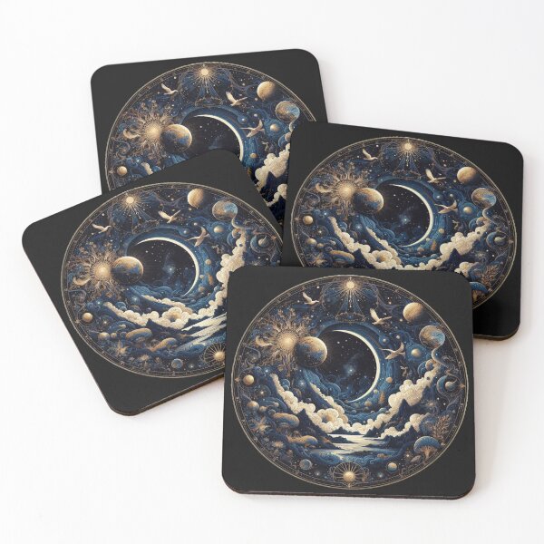 Item preview, Celestial Dreams - Enchanting Night Sky with Stars, Moon, and Planets - Mystical Cosmic designed and sold by Gubgubsdesigns.