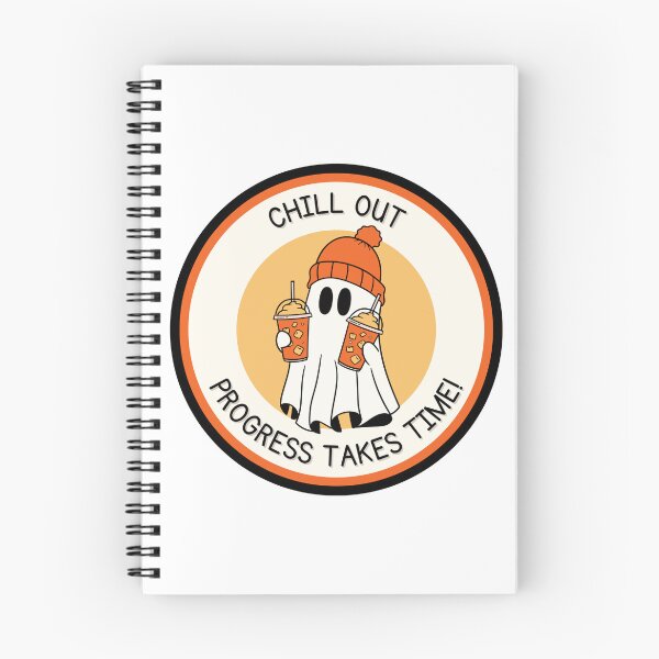 Item preview, chill out progress takes time ghost with iced drinks designed and sold by KimRG.