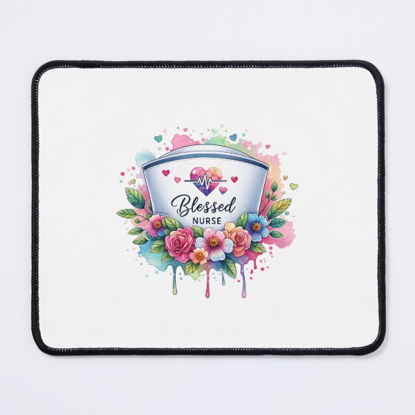 Item preview, Blessed Nurse – Floral Cap Tribute designed and sold by artedigital99.