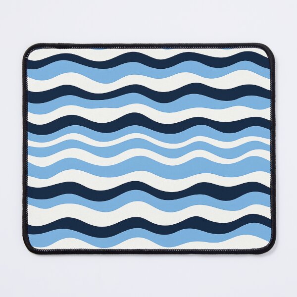 Item preview, Abstract pattern with blue wavy sailor stripes Design. designed and sold by HEMRO.
