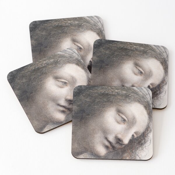 Item preview, The Head of the Virgin in Three-Quarter View Facing Right (1510–1513) by Leonardo da Vinci designed and sold by My Artprintz.