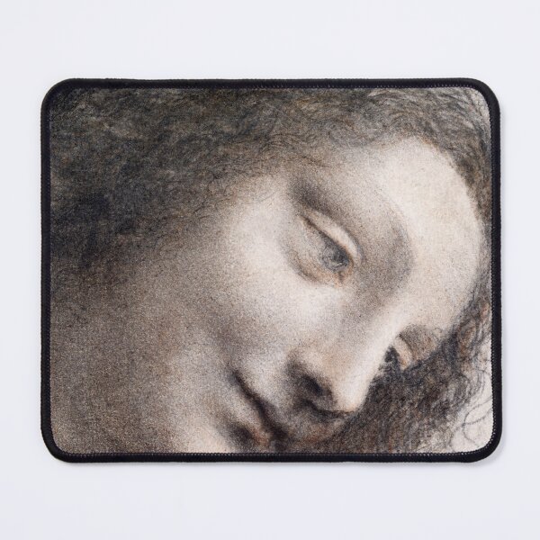 Item preview, The Head of the Virgin in Three-Quarter View Facing Right (1510–1513) by Leonardo da Vinci designed and sold by My Artprintz.