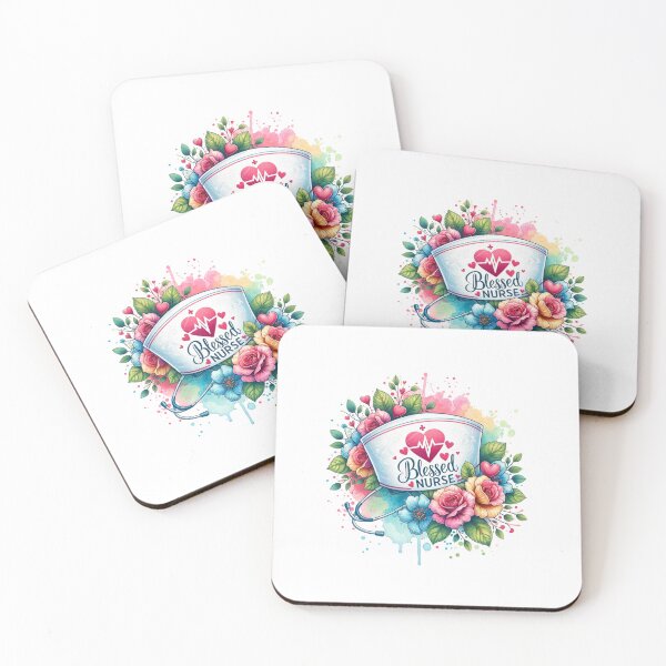 Item preview, Blessed Nurse – Floral Cap Tribute designed and sold by artedigital99.