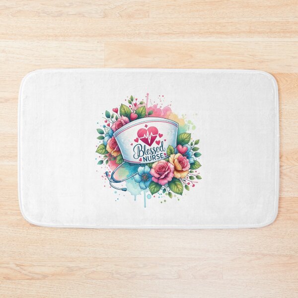 Item preview, Blessed Nurse – Floral Cap Tribute designed and sold by artedigital99.