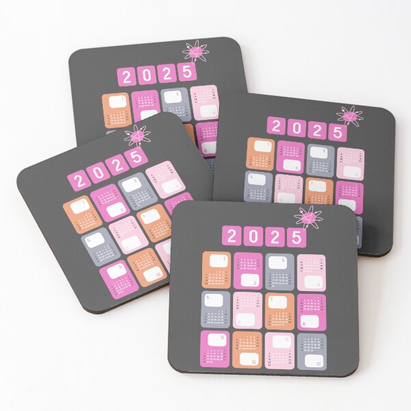 Item preview, 2025 Calendar retro atomic pink designed and sold by Dana Du.