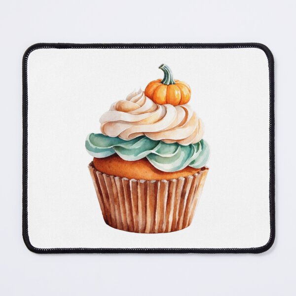 Item preview, Watercolor Pumpkin Cupcake designed and sold by silviaol.