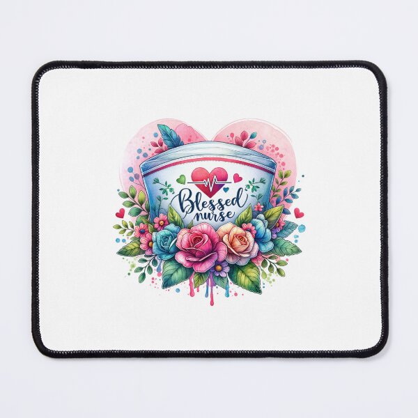 Item preview, Blessed Nurse – Floral Cap Tribute designed and sold by artedigital99.