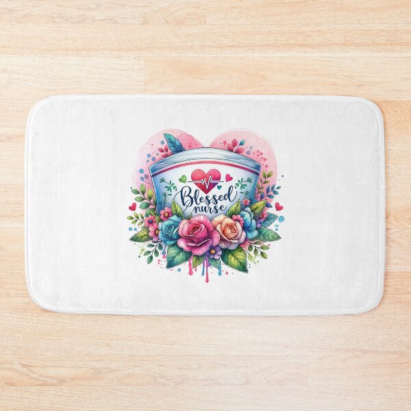 Item preview, Blessed Nurse – Floral Cap Tribute designed and sold by artedigital99.