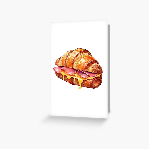 Item preview, Ham & Cheese Breakfast Croissant designed and sold by TwinklesPage.