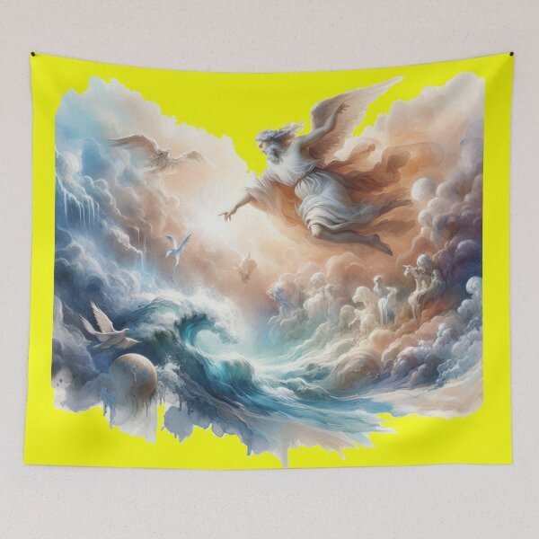 Item preview, Creation of the Heavens and the Earth - A Divine Sketch,  designed and sold by PaintMeWorld.