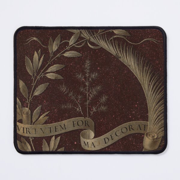 Item preview, Leonardo da Vinci's Wreath of Laurel, Palm, and Juniper with a Scroll inscribed Virtutem Forma Decorat designed and sold by My Artprintz.
