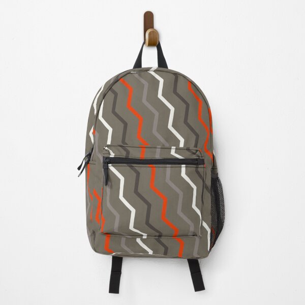 Item preview, Multicolor Vivid Prismatic Polychrome Colorful Jagged Line Waves designed and sold by EvergreenMotifs.