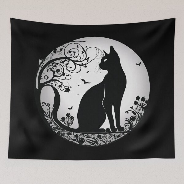 Item preview, Black cat designed and sold by MagelliShop.