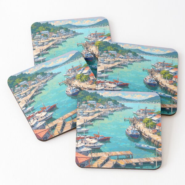 Item preview, Puerto Barrios Port, Guatemala, Caribbean Coast designed and sold by Worldscape Wonders.
