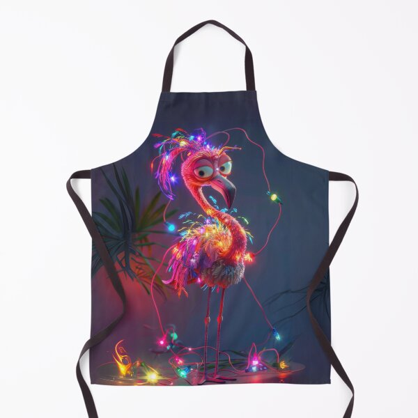 Item preview, Neon Festive Flamingo designed and sold by Sillytoe.
