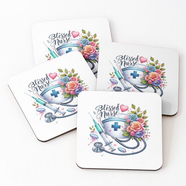 Item preview, Blessed Nurse – Floral Cap Tribute designed and sold by artedigital99.