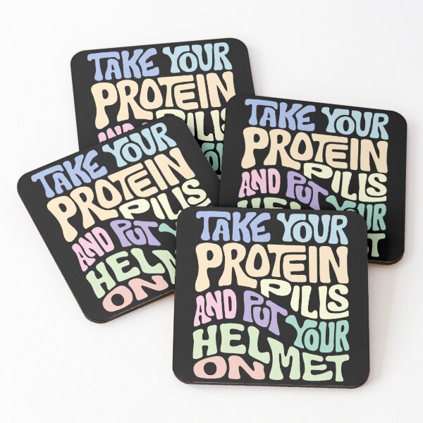 Item preview, Take Your Protein Pills And Put Your Helmet On Word Art designed and sold by Unhinged Heather.