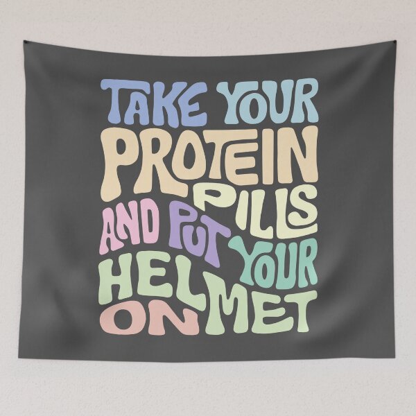 Item preview, Take Your Protein Pills And Put Your Helmet On Word Art designed and sold by Unhinged Heather.