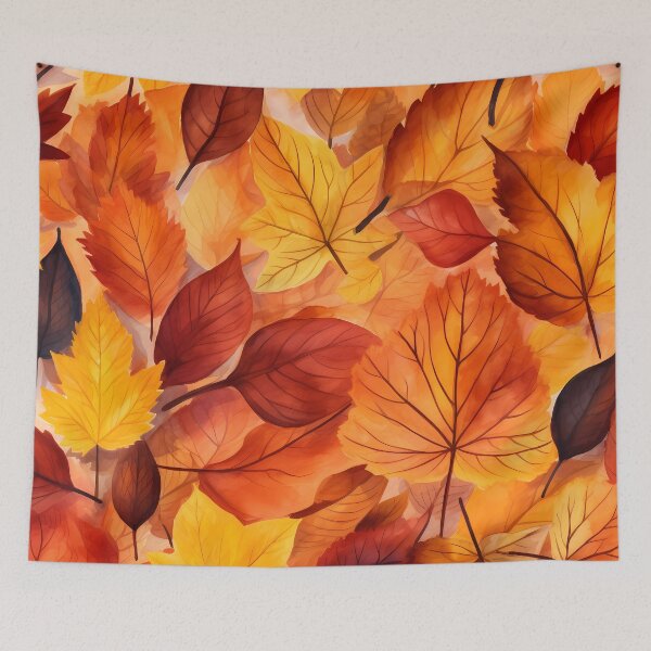 Aperçu de l'œuvre Motif de coups de pinceau de feuilles d'automne n° 19 créée et vendue par NatureSight.