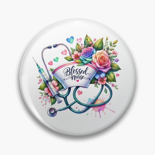 Item preview, Blessed Nurse – Floral Cap Tribute designed and sold by artedigital99.