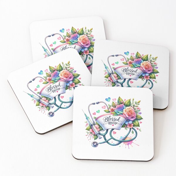Item preview, Blessed Nurse – Floral Cap Tribute designed and sold by artedigital99.